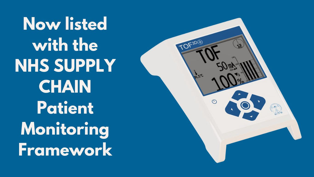 Introducing TOF3D Neuromuscular Transmission Monitor: Now listed with NHS Supply Chain Patient Monitoring Framework