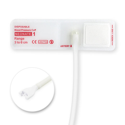 6013057 Disp. NIBP Cuff Dbl-Tube - Non-Woven Fabric - Paed.