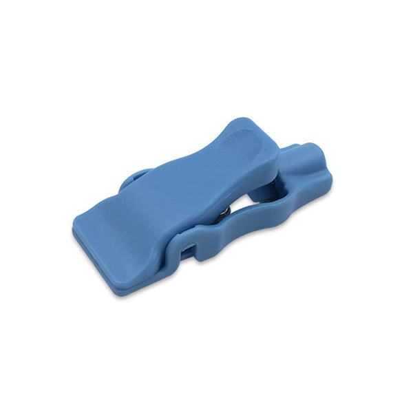 6018219 Electrode Adpt. - Wide mouth - 3mm Pin transfer to clip - Blue