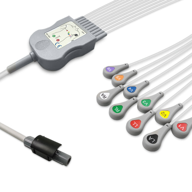 6018027 Patient Cable comp w/ Welch Allyn - 10-Leads (AHA)