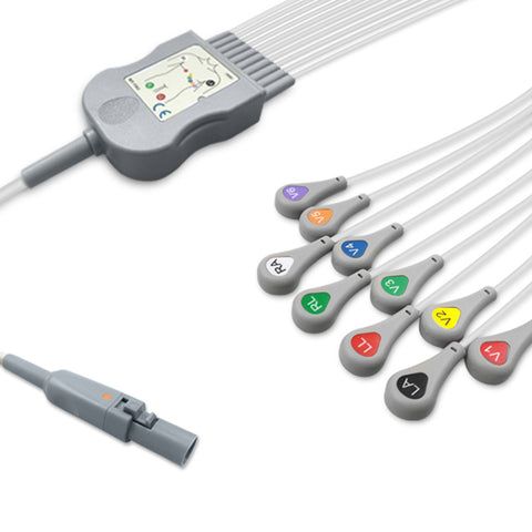 6018029 Patient Cable comp w/ Burdick - 10-Leads (AHA)
