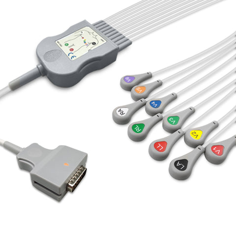 6017999 Patient Cable comp w/ Burdick - 10-Leads (AHA)