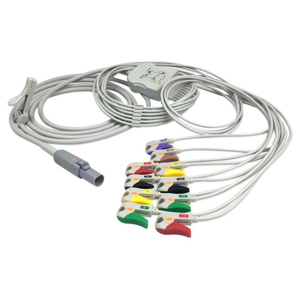 6017939 Patient Cable comp w/ Burdick - 10-Leads (IEC)