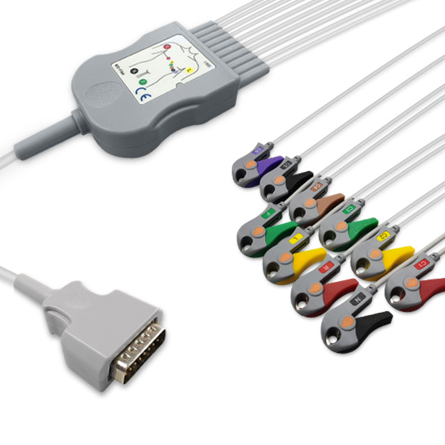6017959 Patient Cable comp w/ COMBIOMED - 10-Leads (IEC)