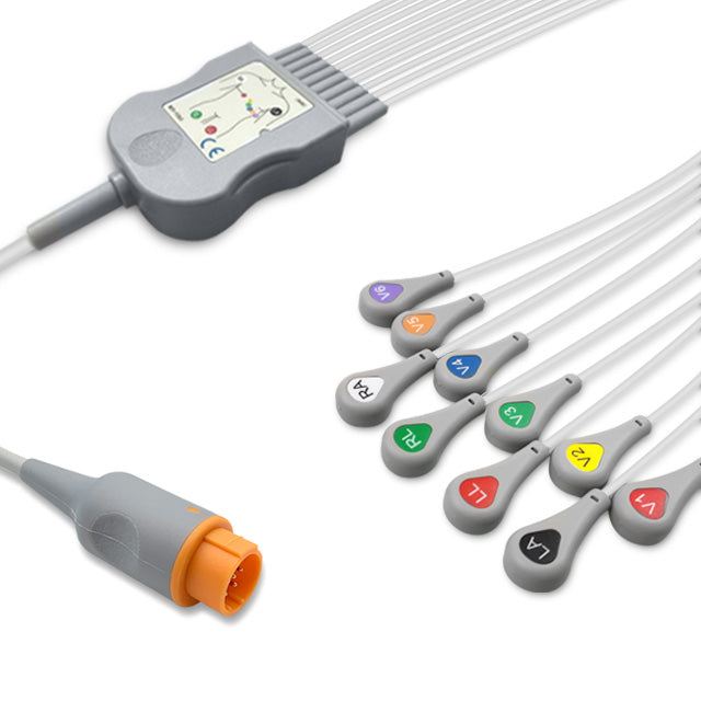 6018021 Patient Cable comp w/ Dixtal - 10-Leads (AHA)