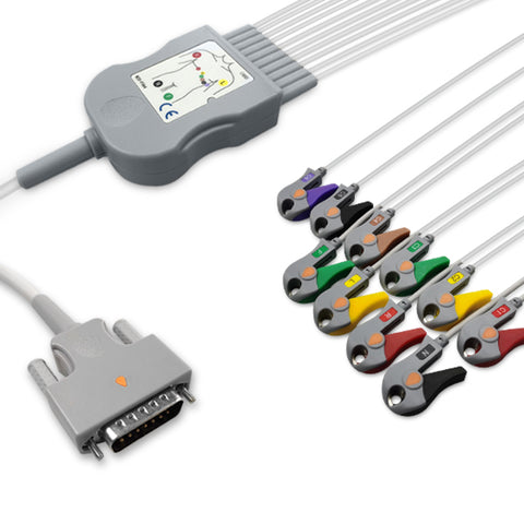 6017947 Patient Cable comp w/ Edan - 10-Leads (IEC)
