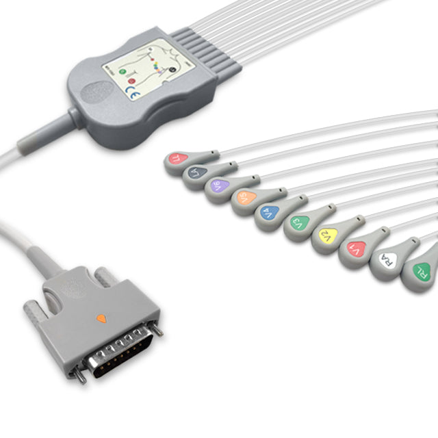 6018013 Patient Cable comp w/ Edan - 10-Leads (AHA)