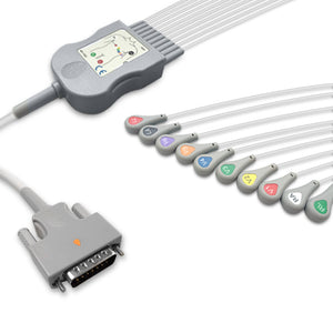 6018013 Patient Cable comp w/ Edan - 10-Leads (AHA)