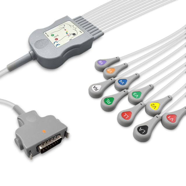 6017991 Patient Cable comp w/ Fukuda - 10-Leads (AHA)