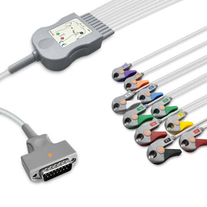 6017900 Patient Cable comp w/ GE Marquette - 10-Leads (AHA)