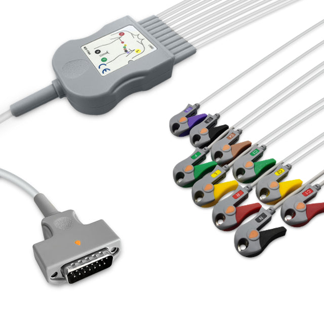 6017901 Patient Cable comp w/ GE Marquette - 10-Leads (IEC)