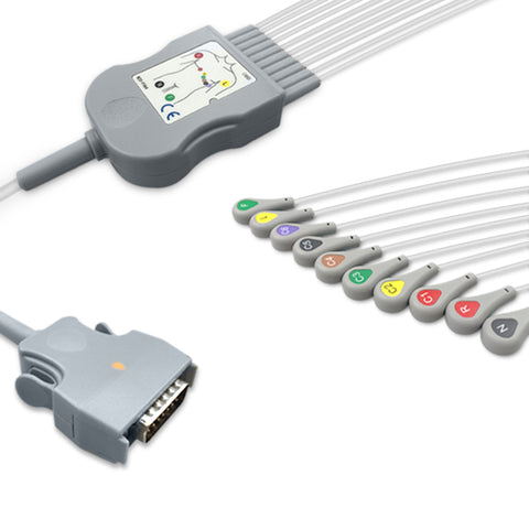 6018018 Patient Cable comp w/ Mortara - 10-Leads (IEC)
