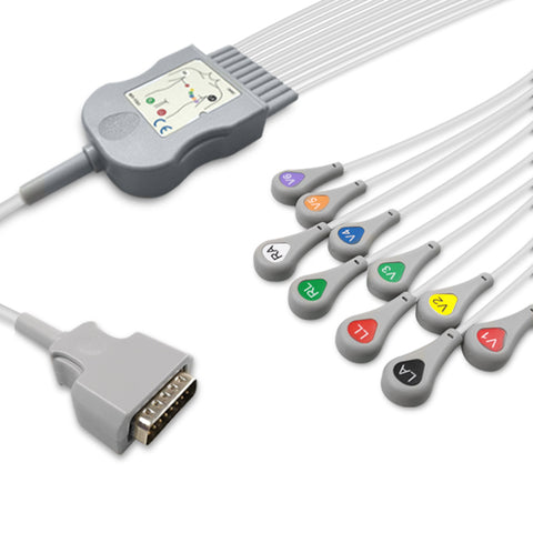 6017979 Patient Cable comp w/ Nihon Kohden - 10-Leads (AHA)