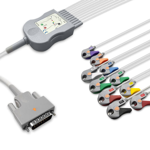 6017916 Patient Cable comp w/ Nihon Kohden - 10-Leads (AHA)