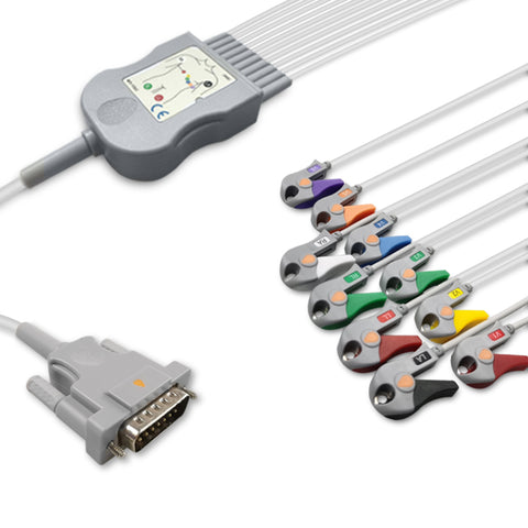 6017920 Patient Cable comp w/ Schiller - 10-Leads (AHA)