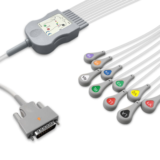 6018030 Patient Cable comp w/ Nihon Kohden - 10-Leads (AHA)