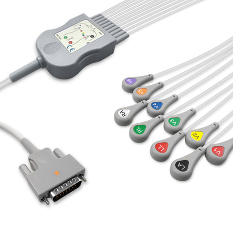 6018030 Patient Cable comp w/ Nihon Kohden - 10-Leads (AHA)