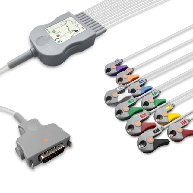 6017922 Patient Cable comp w/ Fukuda - 10-Leads (AHA)
