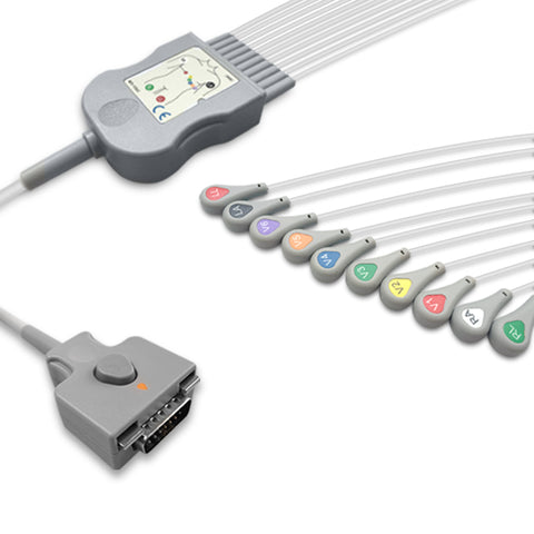 6017993 Patient Cable comp w/ Fukuda - 10-Leads (AHA)