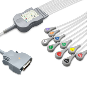 6018015 Patient Cable comp w/ Mortara - 10-Leads (AHA)