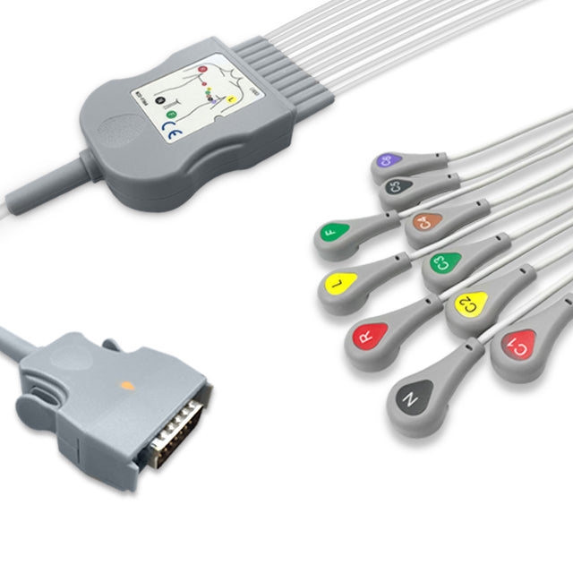 6018016 Patient Cable comp w/ Mortara - 10-Leads (IEC)