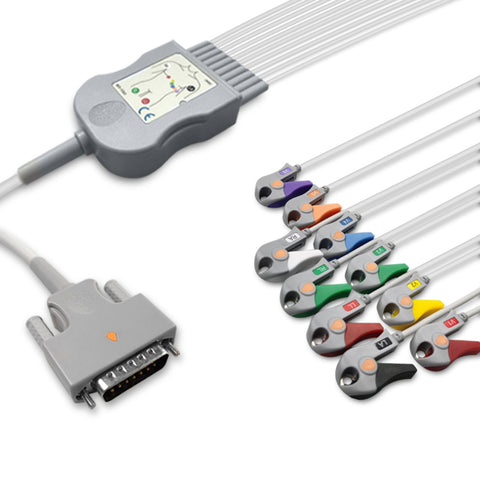 6017914 Patient Cable comp w/ Nihon Kohden - 10-Leads (AHA)