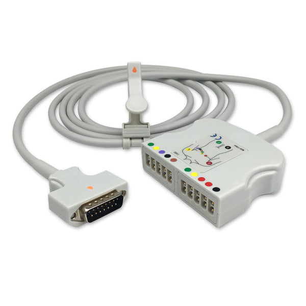 6018162 Patient Cable c/w GE Marquette - 10-Leads - 4mm Banana Plug (IEC)