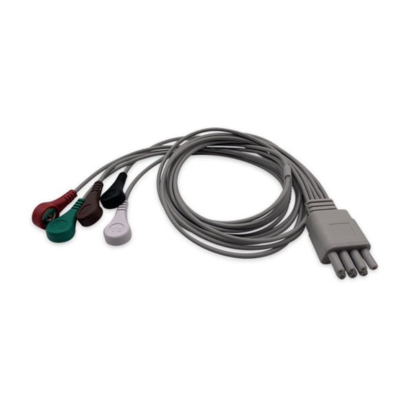 6017447 ECG Wires CL-Type 5-leads - Press Stud (AHA) - 833