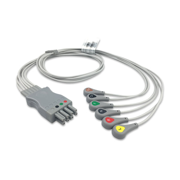 6017624 ECG Wires NKB-Type 6-leads - Press Stud (IEC) - 825