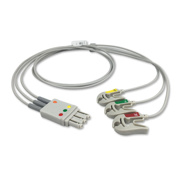 6017168 ECG Wires PH Type 3-leads - Pinch Clamp / Grabber (IEC) - 803