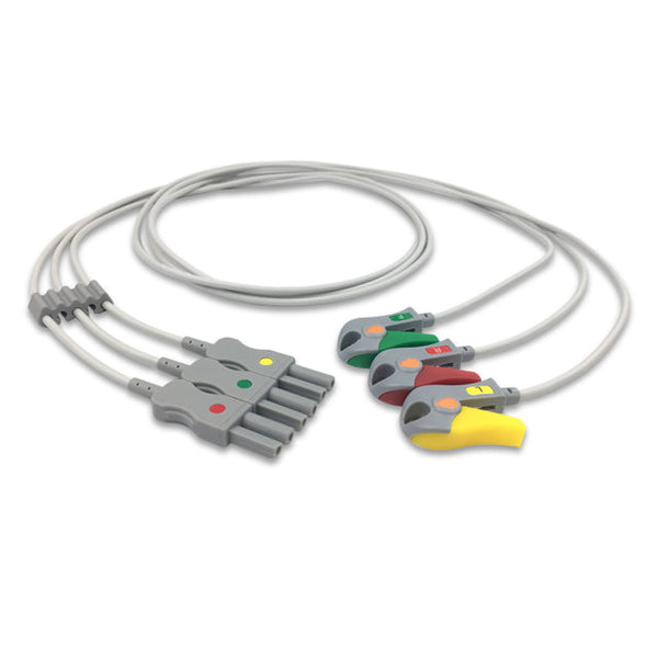 6017212 ECG Wires SL-dissociate 3-leads - Pinch Clamp / Grabber (IEC) - 820L