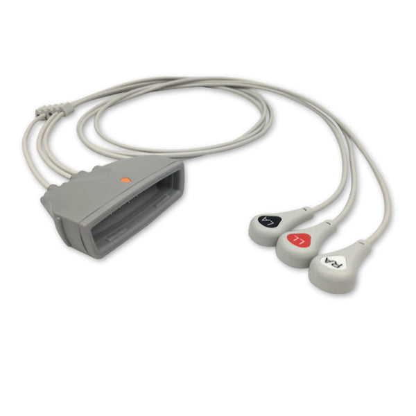 6017277 ECG Wires Philips-MX40 3-leads - Press Stud (AHA) - 855Z