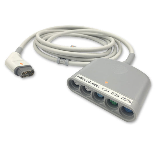 6018188 Patient Cable comp. w/ Draeger-Siemens ECG+SpO2+Temp (SM) 2.5m