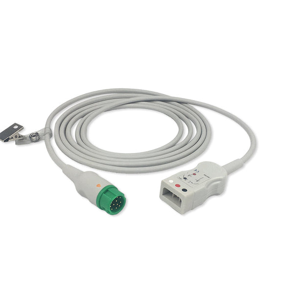 6016660 ECG Wires comp. w/ Mindray - MR-Type - 3-leads (AHA)