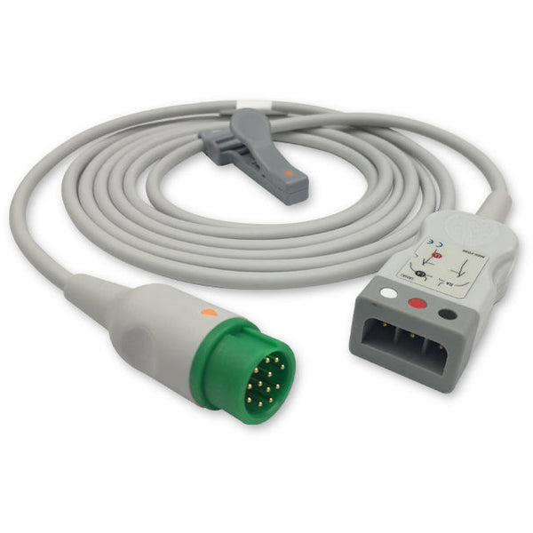 6016660 ECG Wires comp. w/ Mindray - MR-Type - 3-leads (AHA)