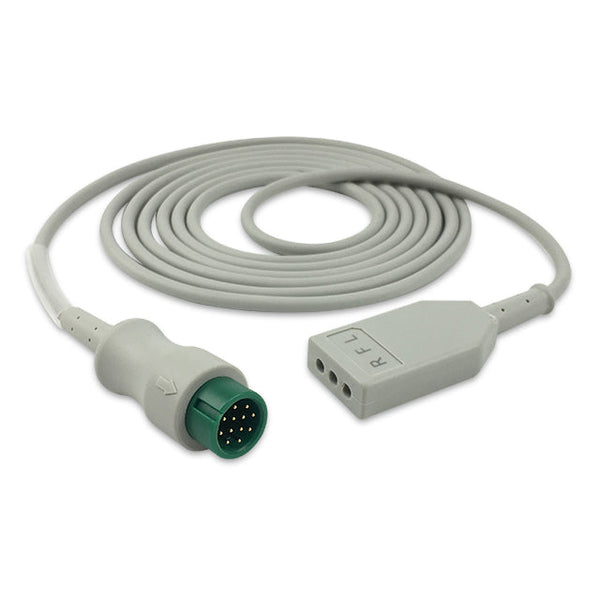 6016785 ECG Wires comp. w/ Biolight - D-Type - 3-leads (IEC)
