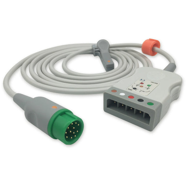 6016880 ECG Wires comp. w/ Mindray - MR-Type - 5-leads (AHA)