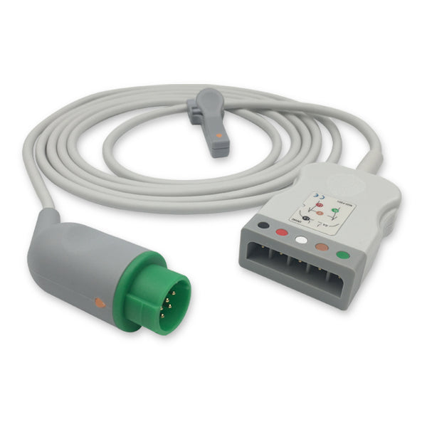 6016858 ECG Wires comp. w/ Fukuda Denshi - SM-Type - 5-leads (AHA)