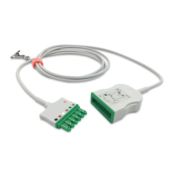 6017142 ECG Wires comp w/ Draeger - DG-Type