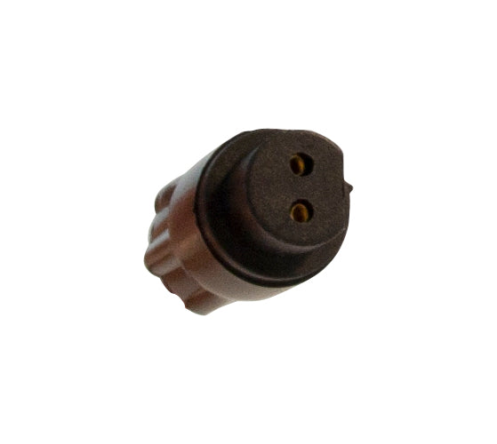 Connector 2 Pole Black Socket 1mm with Hood