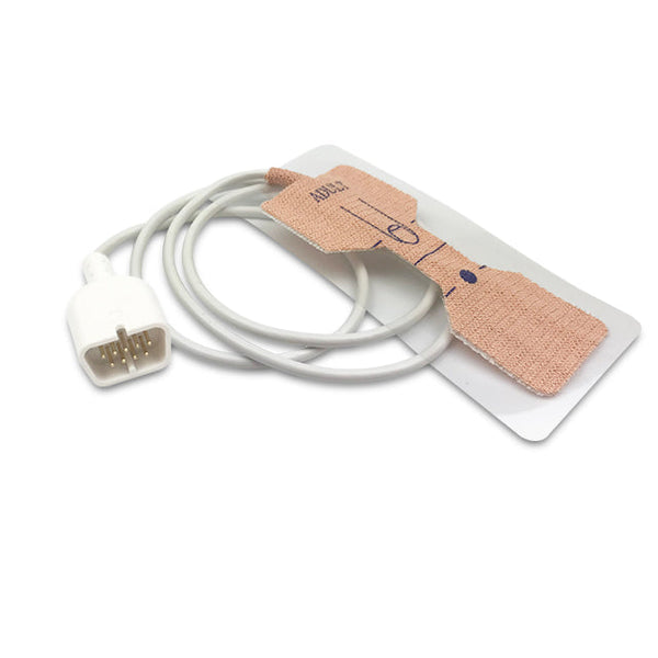 6010017 Disp. SpO2 Sensor comp w/ Nihon Kohden - Adult