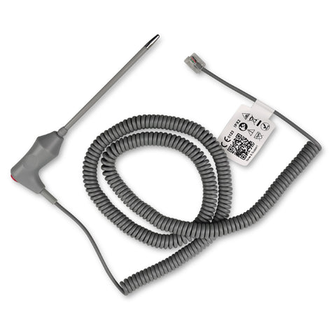 6018705 Reus. Temp Probe comp. w/ Alaris - Smart - Rectum - Red